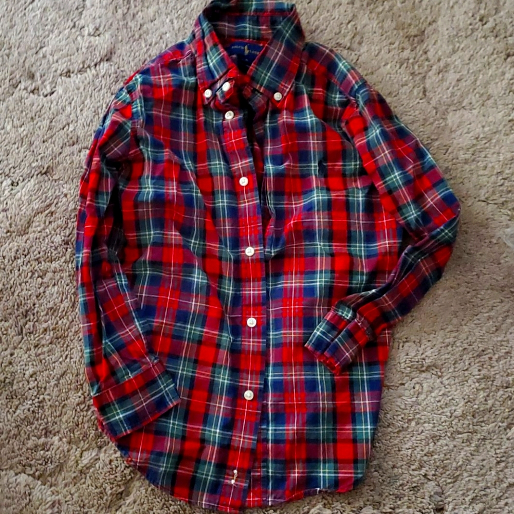Ralph Lauren plaid poplin